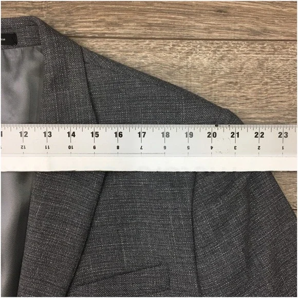 KENNETH COLE Mens Blazer Sport Coat Casual Jacket Size 48R Slim Fit Wool Suit